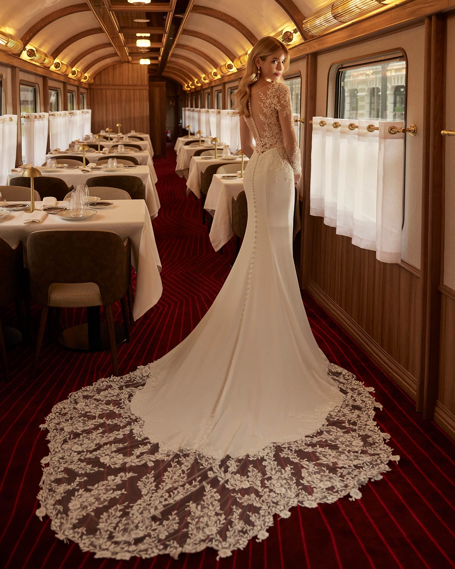 Vestido de novia Varinia escote en V