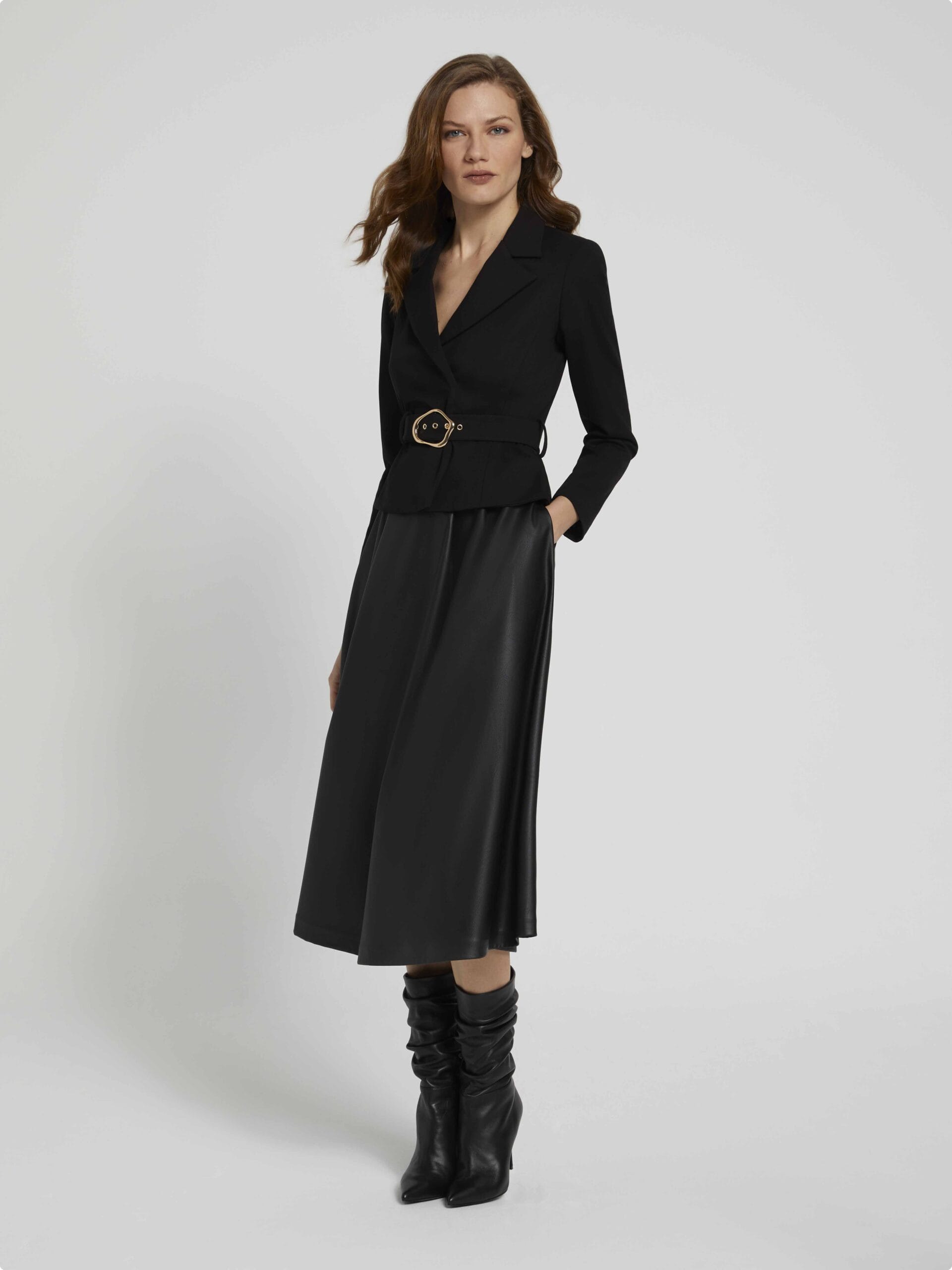 Vestido Midi Negro Laura Bernal · Ref. 38614