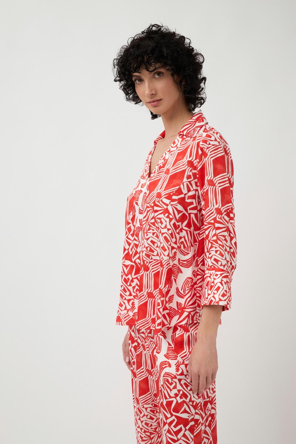 Camisa Bahia con estampado geométrico — Tinta & Bariloche - Imagen 2