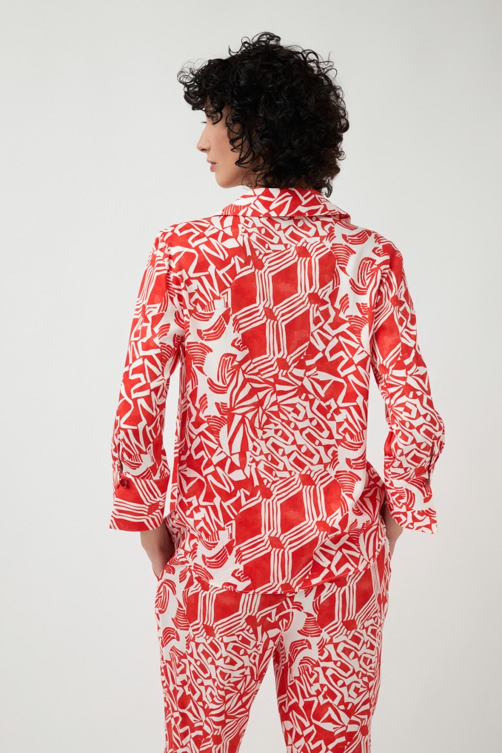 Camisa Bahia con estampado geométrico — Tinta & Bariloche - Imagen 4