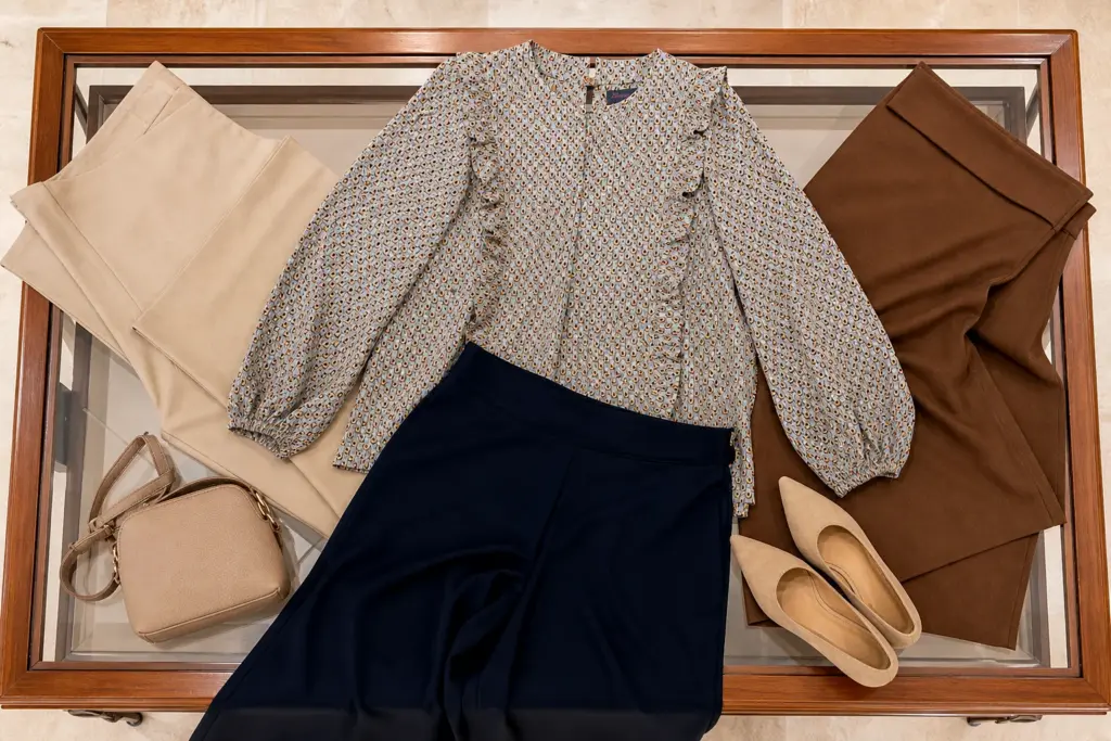 cómo combinar una blusa estampada
