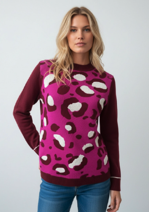 JERSEY JACQUARD ANIMAL PRINT