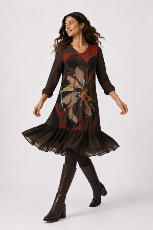 Vestido Carlota Kaki