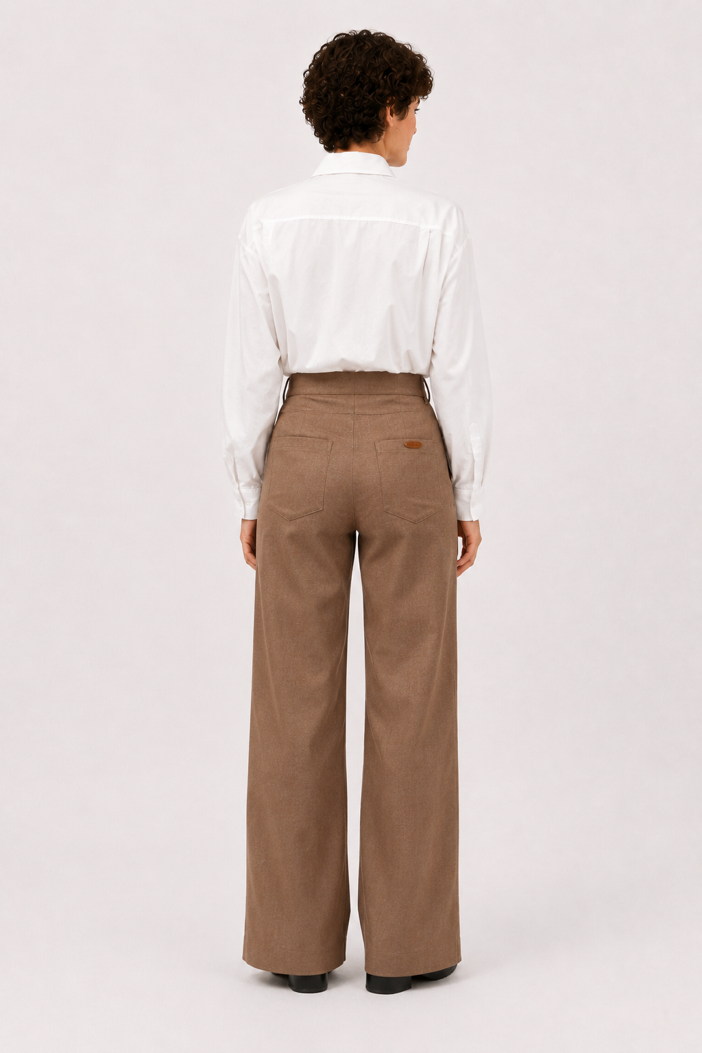Pantalon Denim Sibila Camel - Imagen 3