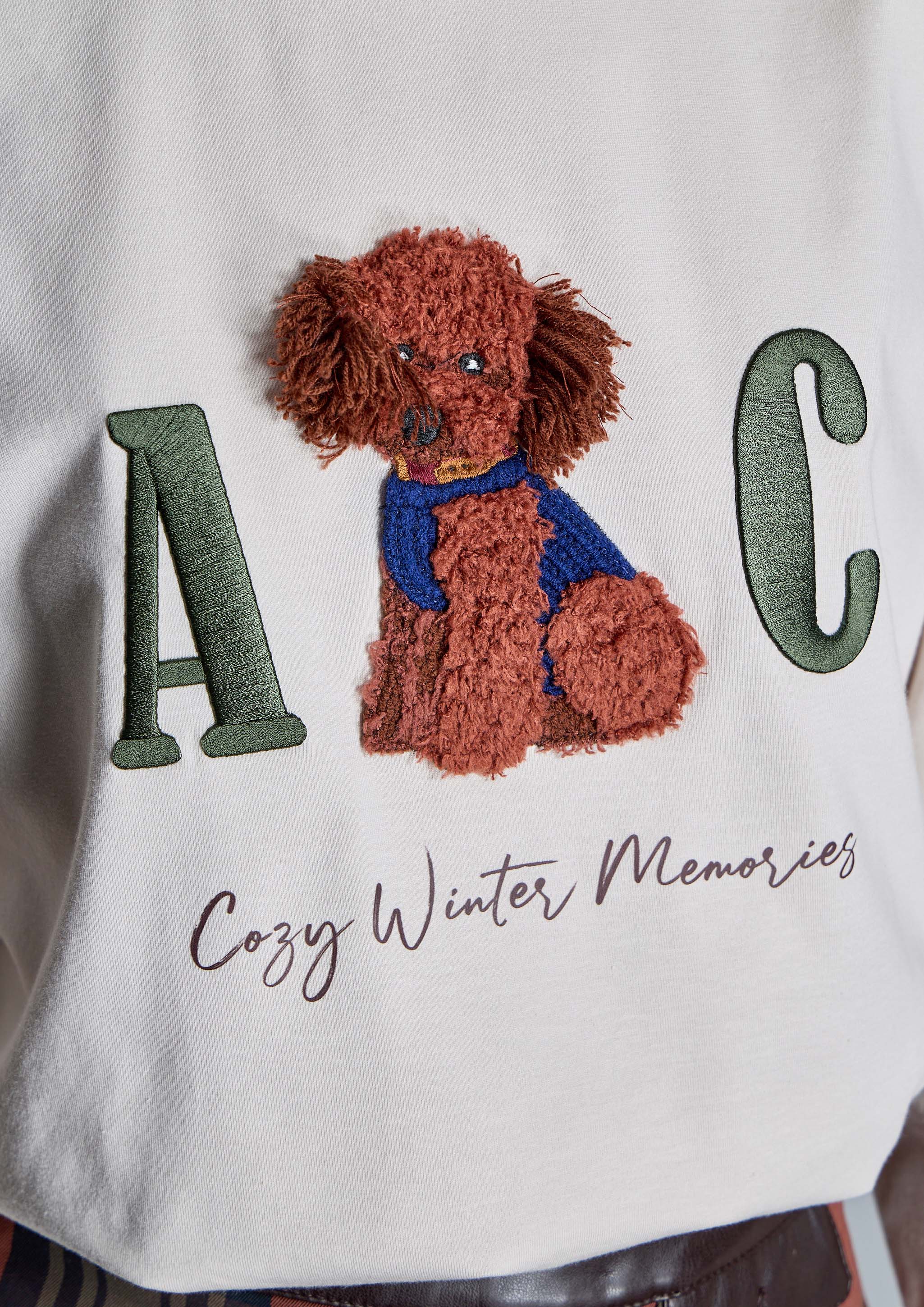 Camiseta beige caniche - Imagen 4
