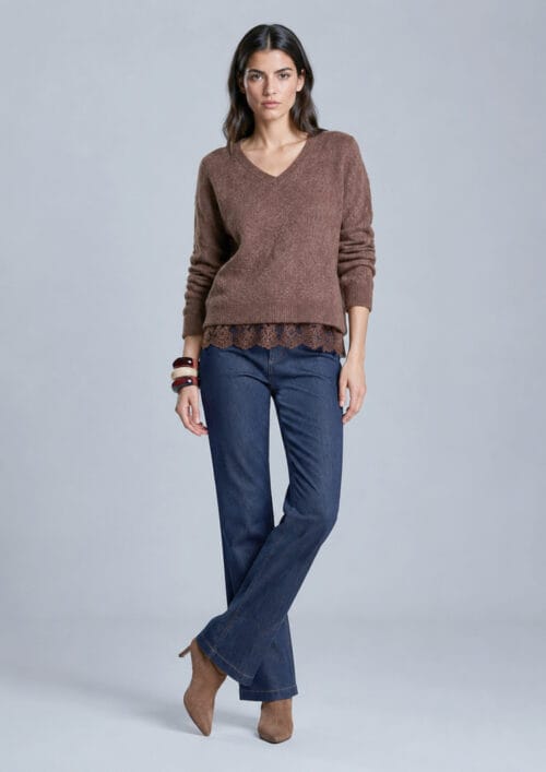 Pantalón denim recto