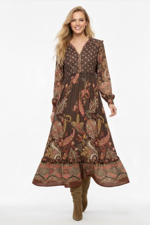 Vestido Federica Marrón