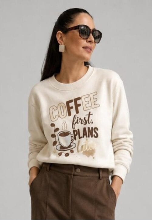 Sudadera Café Beige
