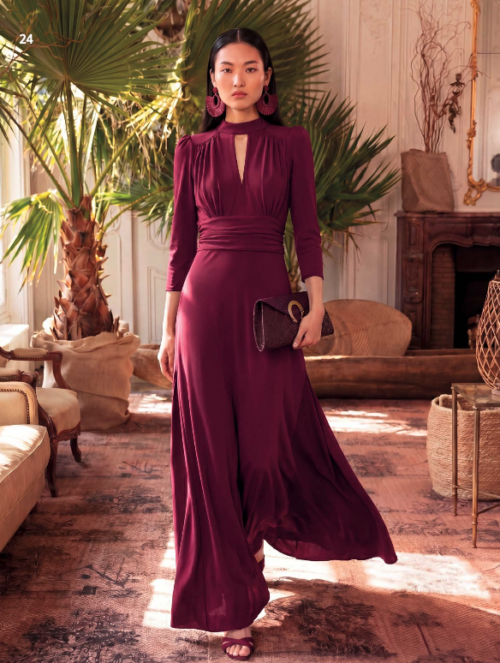 Vestido Crepe fino