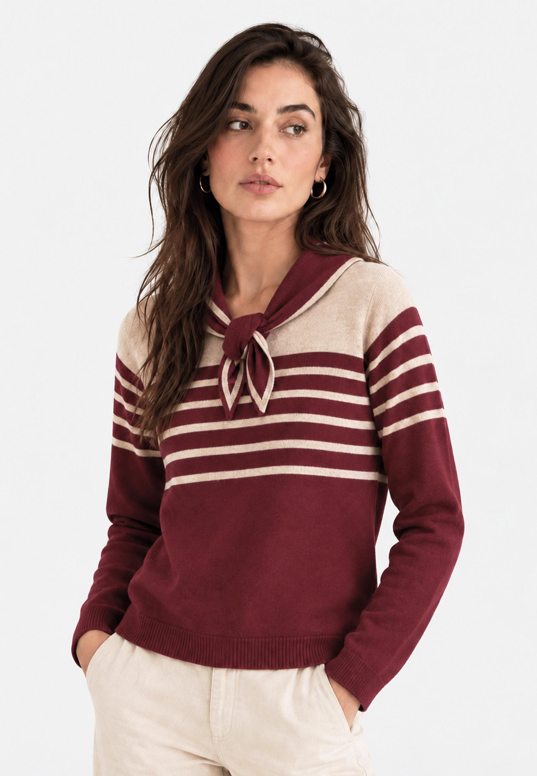 Jersey con bufanda Granate - Imagen 2