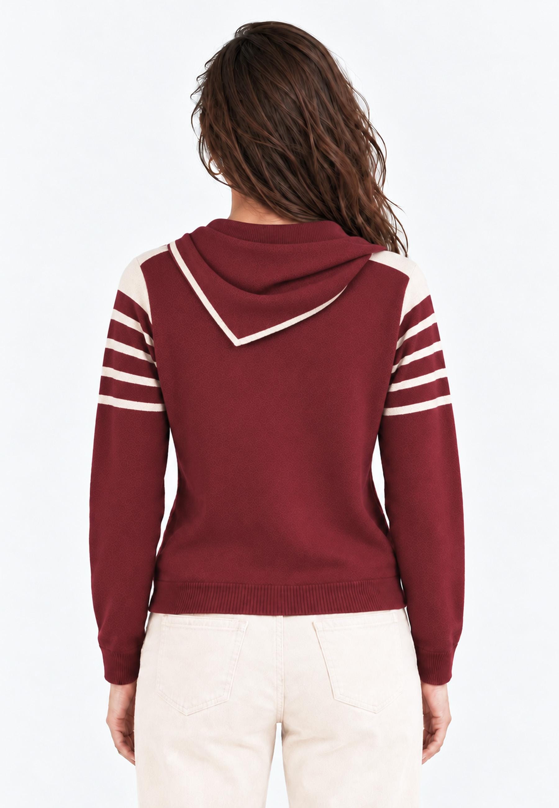 Jersey con bufanda Granate - Imagen 3