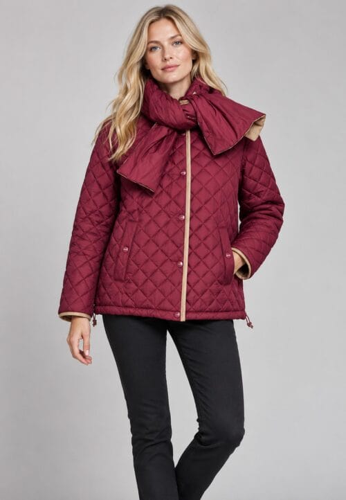 Parka reversible corta